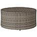 Tavolino da caffè da esterno Grigio Ø 68 x 30 cm polyrattan - Foto miniatura 5