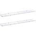 Scaffale da parete 2 pcs Marmo Bianco 80 x 9 x 3 cm - Foto miniatura 1