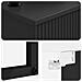 Lavabo da Parete Nero 53 x 35 x 39 cm Legno ingegnerizzato - Foto miniatura 3