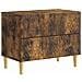 Comodino Rovere Fumo 62 x 34,5 x 48 cm Legno ingegnerizzato - Foto miniatura 1