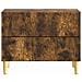 Comodino Rovere Fumo 62 x 34,5 x 48 cm Legno ingegnerizzato - Foto miniatura 3