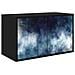 Mobile TV da Parete RAALTE 69 x 33 x 40 cm Rovere Nero - Foto miniatura 1