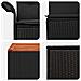 Set di divani 8 pz Nero Rattan sintetico e Acciaio - Foto miniatura 4
