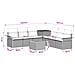 Set di divani 8 pz Nero Rattan sintetico e Acciaio - Foto miniatura 8