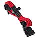 Adattatore 4pin to 4 SATA 300mm, rosso - Foto miniatura 2