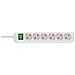 1159520400 prolunghe e multiple 3 m 6 presa (e) AC Interno Bianco - Foto miniatura 4
