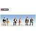 Viaggiatori seduti (senza panchine) 6 personaggi N - Foto miniatura 1