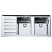 Lavello NPX621 SX 2 Vasche Gocciolatoio a Sinistra Dimensioni 116 x 51 cm Colore Inox Satinato Serie Neptune Plus - Foto miniatura 1