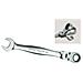 Chiave combinata a cricchetto snodata mm. 17 - Foto miniatura 2