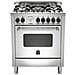 Cucina a Gas AMN765GXT 5 Fuochi a Gas Forno a Gas Ventilato Classe A+ Dimensioni 70 x 60 cm Colore Inox Serie Americana - Foto miniatura 1