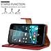 Custodia Compatibile Con Nokia Lumia 550 In Rosso Vinaccia - Coperchio Protettiva Con Chiusura Magnetica, Funzione Stand E Tasca Per Le Carte - Foto miniatura 7