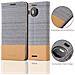 Custodia Compatibile Con Nokia Lumia 950 Xl In Grigio Chiaro Marrone - Coperchio Protettiva Con Chiusura Magnetica, Funzione Stand E Tasca Per Le Carte - Foto miniatura 5