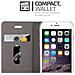 Custodia Compatibile Con Apple Iphone 6 / Iphone 6s In Blu Scuro Marrone - Coperchio Protettiva Con Chiusura Magnetica, Funzione Stand E Tasca Per Le Carte - Foto miniatura 4