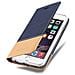 Custodia Compatibile Con Apple Iphone 6 / Iphone 6s In Blu Scuro Marrone - Coperchio Protettiva Con Chiusura Magnetica, Funzione Stand E Tasca Per Le Carte - Foto miniatura 8