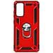 Cover Samsung Galaxy S20 Fe Bi-materia Anello Magnetico Stand Rosso - Foto miniatura 1