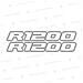 2pz Adesivi Compatibili Con Becco Anteriore Moto R 1200 Gs Lc Motorrad (bianco)  - Foto miniatura 1