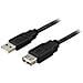 Cavo Usb 2.0 Tipo A Maschio - Tipo A Femmina 0,2 M, Nero - Foto miniatura 3