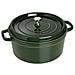 Cocotte 2 Maniglie con Coperchio 24 cm Verde  - Foto miniatura 1