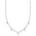 , Collana Da Donna In Argento Sterling 925, Con Pietre Bianche, Lunghezza 40-45 Cm (1)  - Foto miniatura 1