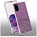 Custodia Compatibile Con Samsung Galaxy S20 In Viola Con Glitter - Coperchio Protettivo In Silicone Tpu Flessibile Con Glitter Scintillanti - Foto miniatura 3
