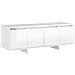 Mobile TV Bianco Lucido 120x30x40,5 cm in Truciolato - Foto miniatura 1