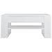 Tavolino Da Salotto Bianco 102x55x45 Cm Legno Multistrato - Foto miniatura 2