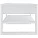 Tavolino Da Salotto Bianco 102x55x45 Cm Legno Multistrato - Foto miniatura 3