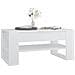 Tavolino Da Salotto Bianco 102x55x45 Cm Legno Multistrato - Foto miniatura 5