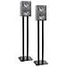 Sps1022 / 80 Supporti Per Casse Acustiche - Altoparlanti Da Terra - 80 Cm Di Altezza - Riempimento Con Sabbia - Supporto Antivibrazione - Ideale Per Impianti Hi-fi / Stereo / Home Cinema 5.1 - Foto miniatura 1