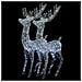Renne Di Natale Xxl In Acrilico 250 Led 2pz 180cm Bianco Freddo - Foto miniatura 2