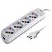 Presa Multipla A 4 Posti Italiana Bipasso /schuko Spina 10a - Foto miniatura 1