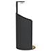 Doccia Esterno Nera 100x100x241,5 Cm Polyrattan E Legno Acacia - Foto miniatura 5