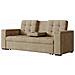 Noho Divano Letto A 3 Posti In Velluto A Coste Beige - Foto miniatura 3