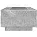 Tavolino Salotto Con Led Infinity Grigio Cemento 116x69x40 Cm - Foto miniatura 3