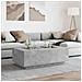Tavolino Salotto Con Led Infinity Grigio Cemento 116x69x40 Cm - Foto miniatura 4