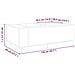 Tavolino Salotto Con Led Infinity Grigio Cemento 116x69x40 Cm - Foto miniatura 5