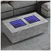 Tavolino Salotto Con Led Infinity Grigio Cemento 116x69x40 Cm - Foto miniatura 9