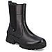Black Casual Closed Booties Stivaletti Pelle Scarpe Donna Nero Eu 37, W0380-01 - Foto miniatura 1