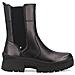 Black Casual Closed Booties Stivaletti Pelle Scarpe Donna Nero Eu 37, W0380-01 - Foto miniatura 2