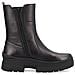 Black Casual Closed Booties Stivaletti Pelle Scarpe Donna Nero Eu 37, W0380-01 - Foto miniatura 3