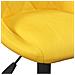 Sedia da Pranzo Giallo Senape in Velluto - Foto miniatura 8
