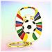 Portachiavi Con Pallone Da Calcio 3d - Foto miniatura 2
