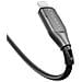 Cavo Da Lightning A Usb-c 30w Armoured Per La Ricarica E La Sincronizzazione 50cm, Nero - Foto miniatura 3