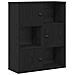 Libreria Rovere Nero 60x24x76,5 Cm In Legno Multistrato - Foto miniatura 2