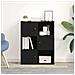 Libreria Rovere Nero 60x24x76,5 Cm In Legno Multistrato - Foto miniatura 3