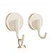 Confezione Da 3 Ganci A Ventosa Senza Traccia Beige - Foto miniatura 3