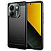 Custodia B-case Tpu Silicone Cover Case Per Poco M7 Pro 5g Carbon Metal Black - Foto miniatura 1