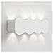 Applique Da Muro 8 Led Lampada A Parete Bianco Con Luce Bianco Freddo 21x8x3cm - Foto miniatura 1