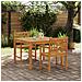 Set da pranzo da giardino  3 pezzi in legno massello di acacia, Sedie da giardino  2 pz 56x56x90 cm in legno massello di acacia - Foto miniatura 2