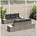 Set di divani da giardino a 7 pezzi con cuscini Grigio in Rattan - Foto miniatura 3